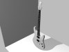 A simple electric guitar 3D Model Screenshot / Render