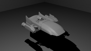 Spaceship 3D Model Screenshot / Render