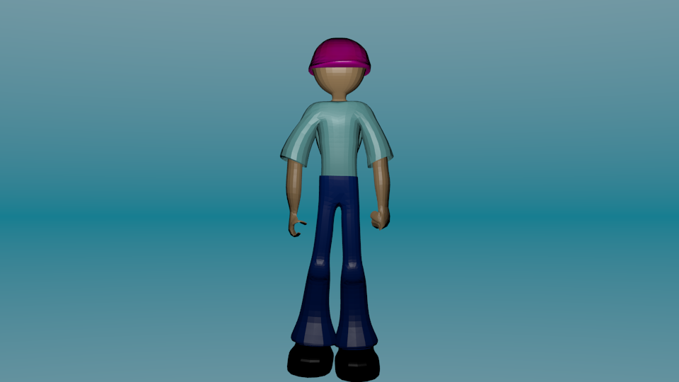 free character model blender