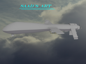Drone aircraft 3D Model Screenshot / Render
