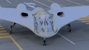 delta civilian horten style  aircraft 3D Model Screenshot / Render