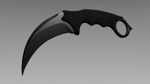 Karambit Knife 3D Model Screenshot / Render