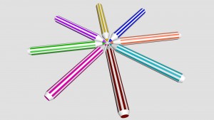 Color pencils 3D Model Screenshot / Render