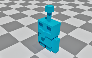 Minecraft Copper Golem 3D Model Screenshot / Render